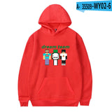 Dreamwastaken Men's Novelty Hoodies Dream Merch Shirt 2D Printed Casual Fashion Loose Hooded Sweater