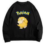 Men And Women Pokemon Pikachu Hoodie Pokémon Psyduck Crew Neck Pullover Sweatshirt