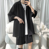 Men's Shirts Short-Sleeved Shirt Suit Summer Solid Color plus Size