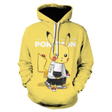 Men and Women Pokemon Pikachu Coat Cartoon Anime Pet Small 3D Digital