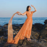 Prom Dresses White Dress Summer Niche Mop Dress Super Long French Light Wedding Dress Seaside Vacation Beach Dress for Women