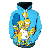 The Simpsons Hoodie 3D Digital Printing Men Hooded Long Sleeve Sweater