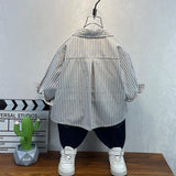 Toddler Boys Sweater Boys' Long-Sleeved Shirt Spring And Autumn Cartoon Pattern