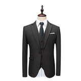 Seersucker Suit Suit Men's Three-Piece Suit