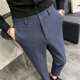 Men Trousers Casual Suit Pants