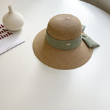 Straw Hat Beach Straw Hat Sun Protection Bow Large Hat