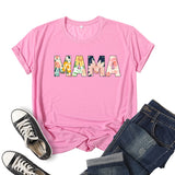 Boy Mama T Shirt Mama Printed Short Sleeve T-shirt