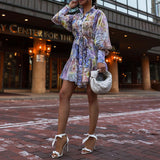 Women Bohemian Dress Spring and Summer Fashion Women's Printed Wear Clothes Dress