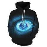 Skull Hoodie Skull 3D Digital Printing Loose Pullover Hoodie Sweater