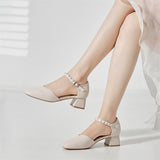 Nude Wide Fit Block Heels