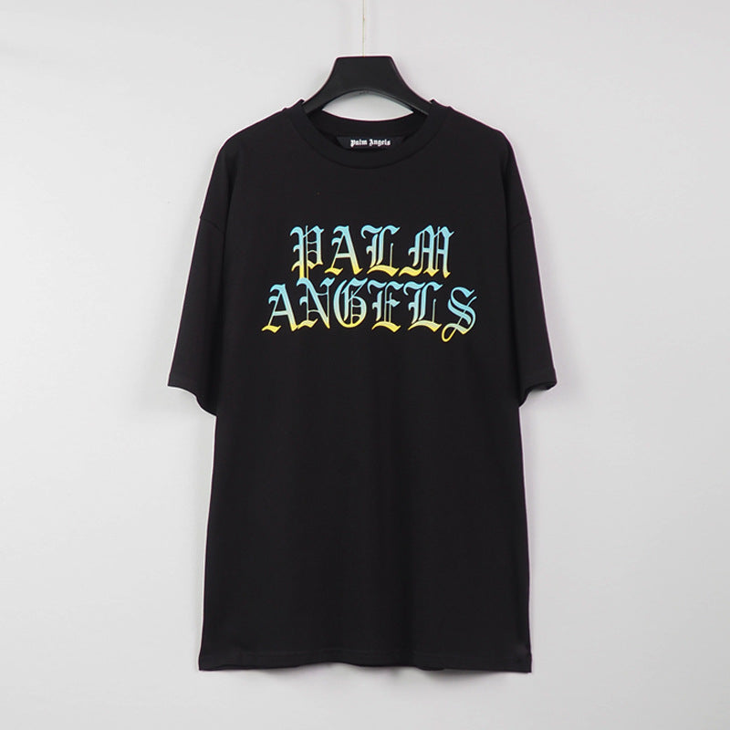 Palm Angels Men's and Women's Spring/Summer Letter Print Short-Sleeve T-shirt