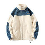 Men's Autumn Winter Coat Fleece-Lined Thickened Cotton-Padded Coat