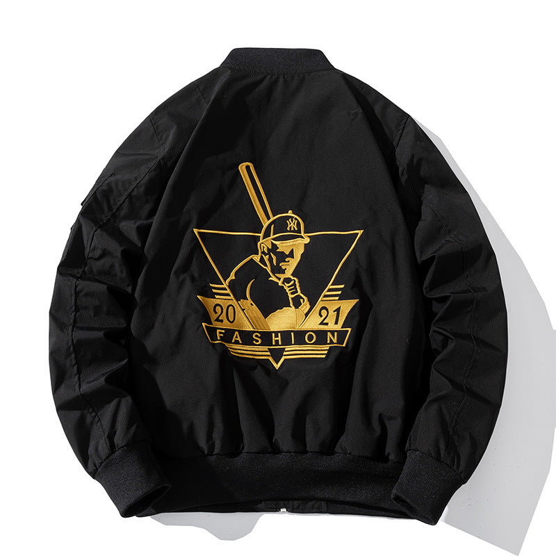 New York NYC Varsity Jacket Bomber Jacket Embroidered Hip Hop Baseball Uniform