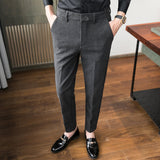 Men Trousers Autumn and Winter Thick Men's Woolen Casual Pants Trousers