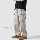 Men Cargo Pants Overalls Men's Autumn Loose