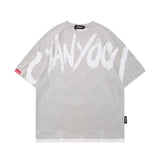 Men T Shirt Summer Casual Tops Letter Print Short-Sleeve T-shirt