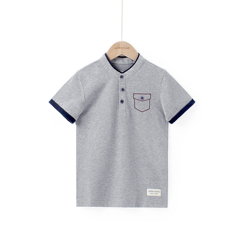 Children Boy Polo Shirts Summer Boys' Short-Sleeved T-shirt