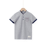 Children Boy Polo Shirts Summer Children's Short-Sleeved T-shirt Men