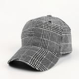Vintage Check Baseball Cap