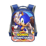 Sonic Backpack Sonic Elementary School Student Polyester School Bag Reflective Stripe Backpack