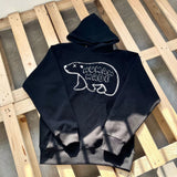 Human Made Hoodie Polar Bear Pattern Hooded Fleece Lined Sweater