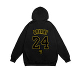 In Memory of Kobe Hoodie Kobe No. 24 Zipper Cardigan Sweater Loose