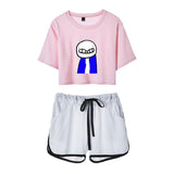 Dreamwastaken Men's Novelty Hoodies Dream Merch Shirt Printed Casual Fashion Loose Exposed Navel Suit