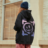 Smiley Face Hoodie Hooded Sweater Men's Trendy plus Size Coat