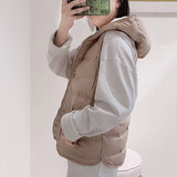Women Winter Coats Puffer down Vest Fall Winter Hooded Lightweight down Vest