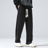 Men Sweatpants Loose Wide-Leg Pants for Teenagers and Students