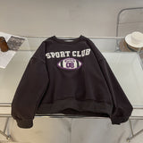 Harvard Sweatshirt Towel Embroidery American Football Letter Embroidered Pullover Sweatshirt