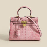 Jackie Kennedy Bag Crocodile Pattern Kelly Bag