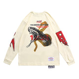 Rrr123 Sweatshirt Printed Apricot round Neck round