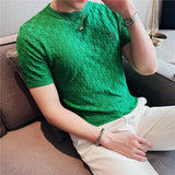 Men Short Sleeve T-Shirt Lapel T-shirt
