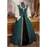 Vintage Empire Waist Dress Medieval Renaissance Two-Piece Dress