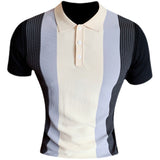 Men Polo Shirts Short Sleeve Lapel T-shirt