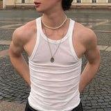Rave Outfits Mens Vest Bottoming Shirt