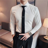 Men Shirts Casual Long Sleeve Shirt