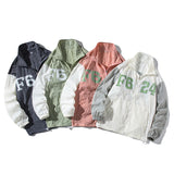 Varsity Jacket Stand-up Collar Jacket