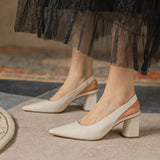Nude Wide Fit Block Heels