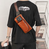 Lulu Belt Bags Shoulder Bag Men's Retro Casual