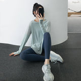 Anti Sweat Clothing Patchwork Top Long Sleeve