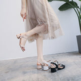 Nude Wide Fit Block Heels Chunky Heel Sandals