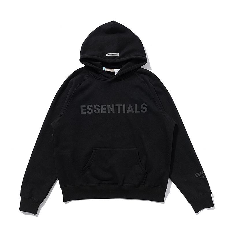 Fog Tops High Street Fashion Brand Double Line Chest Letter High Street Hooded Hoodie Fear Of God