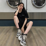 Fog Double Line Loose and Simple Short Sleeve Men and Women Couple Tshirt Fear Of God