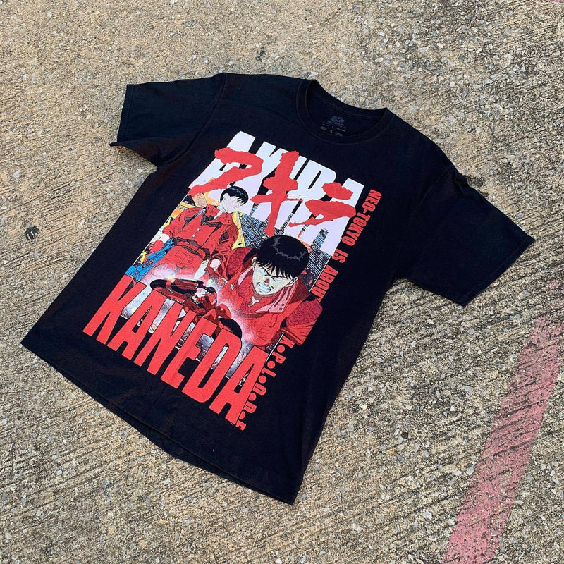 Akira T Shirt Vintage Japanese Anime Short Sleeve T-shirt Oversize