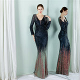 Sequin Evening Dress Long Sequins Dress