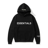 Fear Of God Fog Sweatshirt Essentials Double Line Brushed Hoody Tide Brand Letters