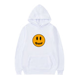 Smiley Face Hoodie Smiley Cartoon Printed Hoodie Men's Coat