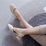 Nude Wide Fit Block Heels